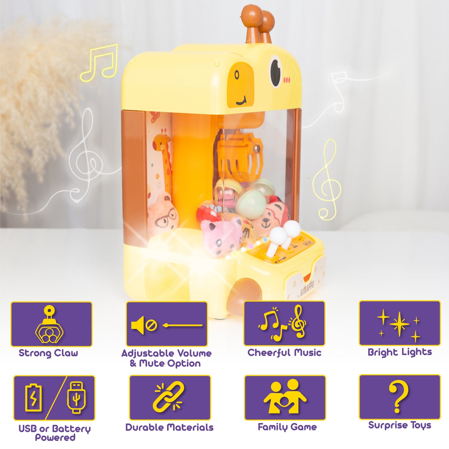 Claw Machine for Kids - Giraffe